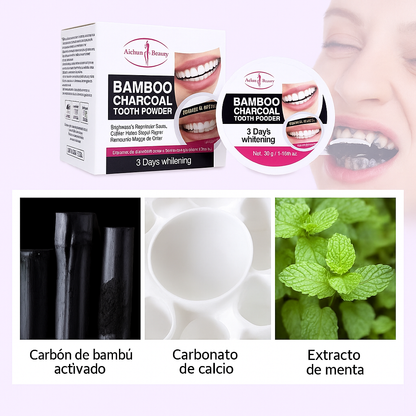 Blanqueador Dental Natural con Carbón Activado
