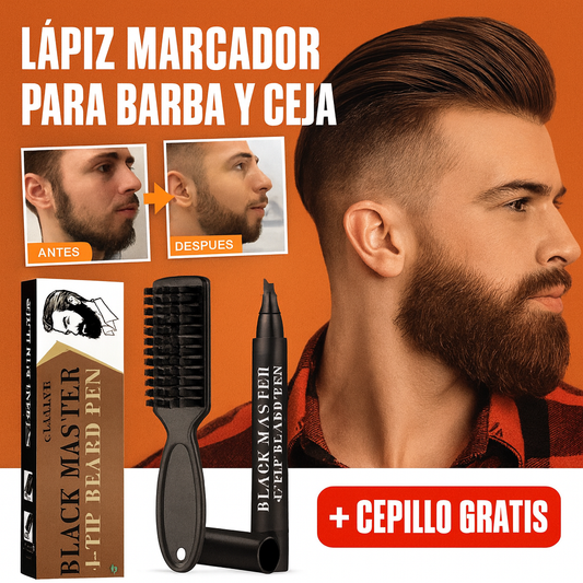 Lápiz Marcador para Barba y cejas + Cepillo de Regalo 🎁