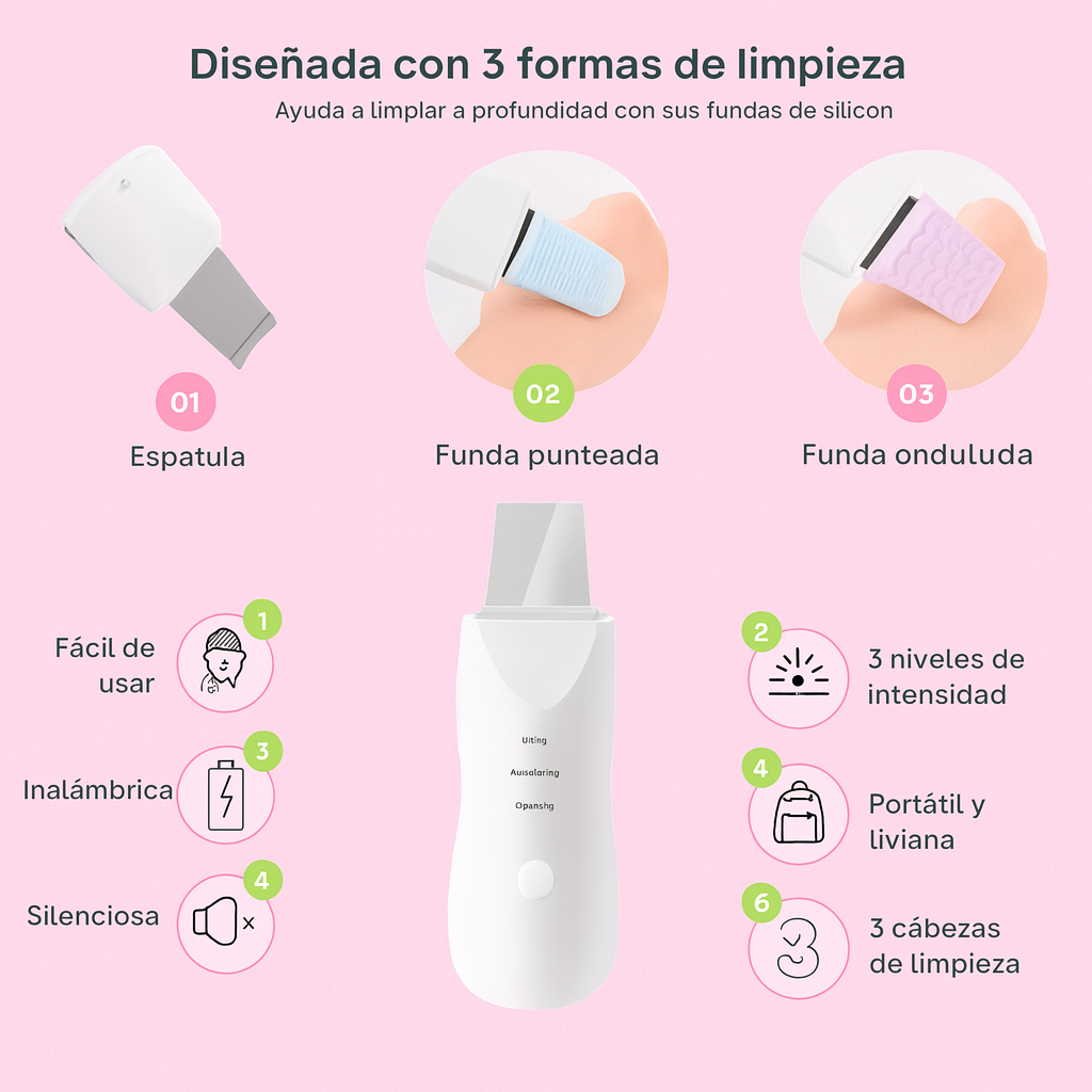 SkinLift™ – Limpieza Facial Profunda con Tecnología Ultrasónica