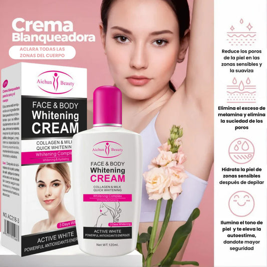 Whitening Cream® 120ml | Aclara, Hidrata y Unifica tu Piel
