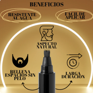 Lápiz Marcador para Barba y Ceja + Cepillo de Regalo 🎁