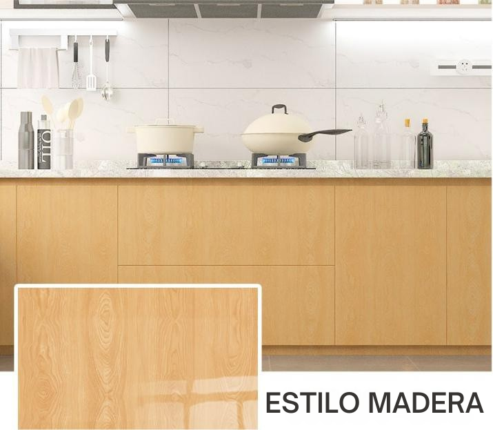 Papel Adhesivo Decorativo para Pared 3m x 60cm – Marmolado y Madera