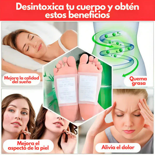 Parches Desintoxicantes Para Pies Kinoki – Limpieza Natural Mientras Duermes