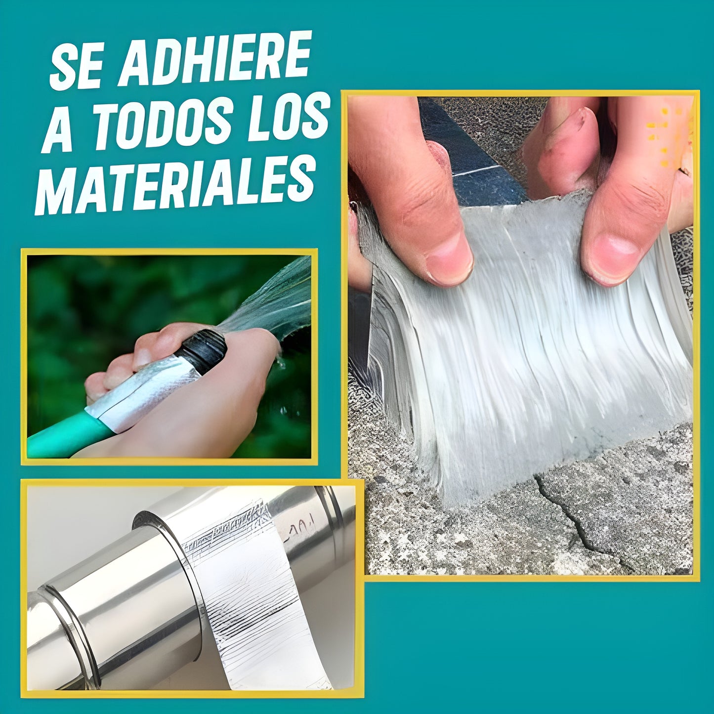 Cinta Impermeable Premium | Repara Goteras y Filtraciones (10metros x 5cm)